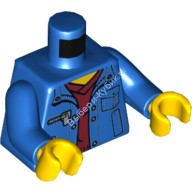 Деталь Лего Торс С Рисунком Цвет Синий