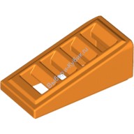 Деталь Лего Скос 2 х 1 х 2/3 С 4 Прорезями Цвет Оранжевый