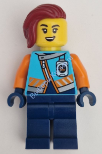 Минифигурка Лего Сити Исследователь Арктики - Женщина