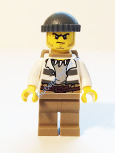 Минифигурка Лего Сити - Мужчина-мошенник 