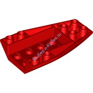 Деталь Лего Клин 6 х 4 Тройной Обратный Изогнутый Цвет Красный
