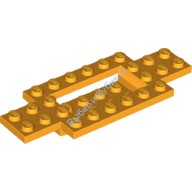Деталь Лего База Т/С 4 х 10 х 2/3 С 4 х 2 Выдавленным Центром 4 х 2 С Гладким Низом Цвет Ярко-Светло-Оранжевый