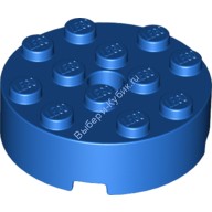 Деталь Лего Кубик Круглый 4 х 4 С Отверстием Цвет Синий