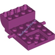 Деталь Лего База Т/С 4 х 6 х 1 С Изгибом Цвет Маджента