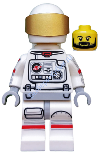 Минифигурка Лего Коллекционные -   Астронавт, серия 15 (только минифигурка без подставки и аксессуаров) col229