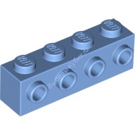 Деталь Лего Кубик Модифицированный 1 х 4 С 4 Штырьками На Стороне Цвет Голубой