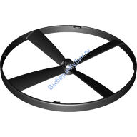 Деталь Лего Пропеллер с 4 Лопастями для Летающей Модели Вертолета Цвет Черный
