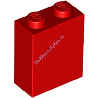Деталь Лего Кубик 1 х 2 х 2 Под Штырек Цвет Красный