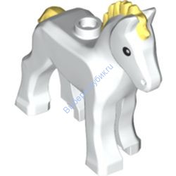 Деталь Лего Лошадь Пони Цвет Белый