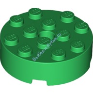 Деталь Лего Кубик Круглый 4 х 4 С Отверстием Цвет Зеленый