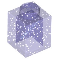 Деталь Лего Кубик 1 х 1 Цвет Блестящий Прозрачно-Фиолетовый
