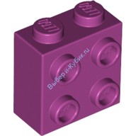 Деталь Лего Кубик Модифицированный1 x 2 x 1 2/3 С Штырьками На Стороне Цвет Маджента