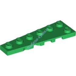 Деталь Лего Клин Пластина 6 х 2 Левый Цвет Зеленый