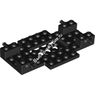 Деталь Лего База Т/С 6 x 10 x 1 С 2 х 4 Выдавленным Центром и 2 отверстиями Низом Цвет Черный