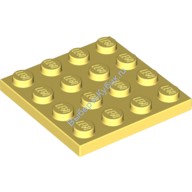 Деталь Лего Пластина 4 х 4 Цвет Ярко-Светло-Желтый