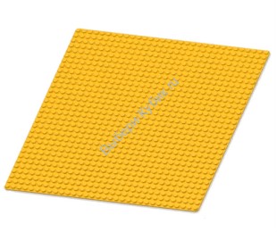 Деталь Аналог Совместимый С Лего Базовая пластина 32х32 темно-желтая