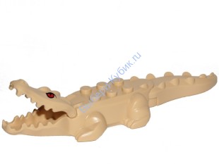 Деталь Лего Крокодил Цвет Песочный