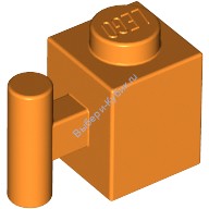 Деталь Лего Кубик Модифицированный 1 х 1 С Ручкой Цвет Оранжевый