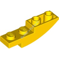 Деталь Лего Скос Изогнутый 4 х 1 Перевернутый Цвет Желтый