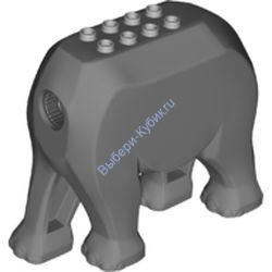 Деталь Лего Тело Слона Цвет Светло-Серый