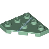 Деталь Лего Пластина Клин 3 х 3 Обрезанный Угол Цвет Песочно-Зеленый