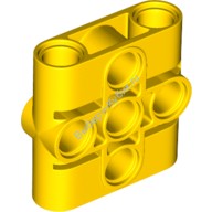 Деталь Лего Техник Пин Коннектор Бим 1 x 3 x 3 Цвет Желтый