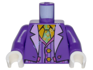 Деталь Лего Торс С Рисунком Цвет Темно-Фиолетовый