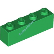 Деталь Лего Кубик 1 х 4 Цвет Зеленый