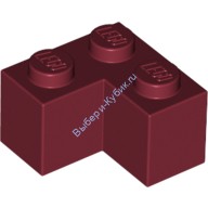 Деталь Лего Кубик 2 х 2 Угол Цвет Темно-Красный