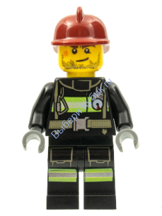 Минифигурка Лего Сити - Пожарный cty0343