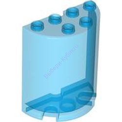 Деталь Лего Половина Цилиндра 2 х 4 х 4 Цвет Прозрачно-Синий