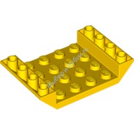 Деталь Лего Скос Перевернутый 45 6 х 4 Двойной С 4 х 4 Вырезом И 3 Отверстиями Цвет Желтый