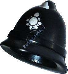 Деталь Лего Полицейский Шлем. Цвет Черный