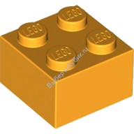 Деталь Лего Кубик 2 х 2 Цвет Ярко-Светло-Оранжевый