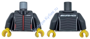 Деталь Лего Торс Минифигурки Цвет Темно -Серый sc118