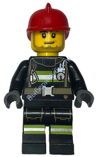Минифигурка Лего  Сити - Пожарный