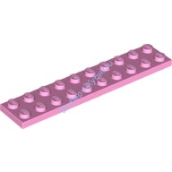 Деталь Лего Пластина 2 х 10 Цвет Ярко-Розовый