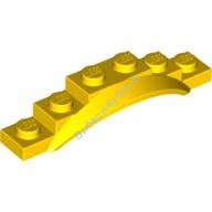 Деталь Лего Автомобильное Крыло 1 1/2 х 6 х 1 С Аркой Цвет Желтый