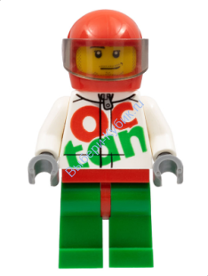 Минифигурка Лего Сити - Водитель гоночного автомобиля rac059