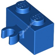 Деталь Лего Кубик Модифицированный 1 х 2 С Вертикальной Защелкой Цвет Синий