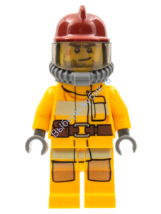 Минифигурка Лего Сити - Пожарный