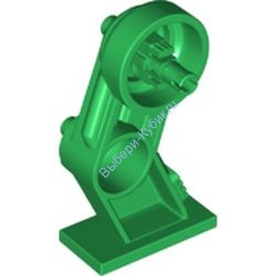 Деталь Лего Правая Нога  Крупной Фигуры С Поворотным Штифтом Цвет Зеленый