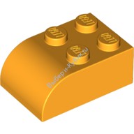 Деталь Лего Кубик Модифицированный 2 х 3 С Закругленным Верхом Цвет Ярко-Светло-Оранжевый