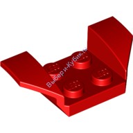 Деталь Лего Автомобильное Крыло 2 х 4 С Расклешенными Крыльями Цвет Красный