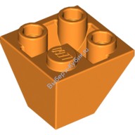 Деталь Лего Скос Перевернутый 45 2 х 2 Двойной Свод Цвет Оранжевый