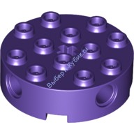 Деталь Лего Кубик Круглый 4 х 4 Цвет Темно-Фиолетовый
