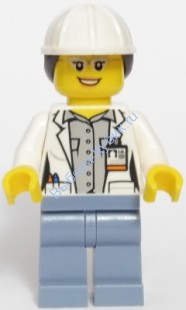 Минифигурка Лего Сити -Исследователь вулканов - Женщина-учены