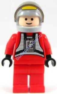 Минифигурка Лего Звездные Войны -  Пилот повстанческого крыла "Б"