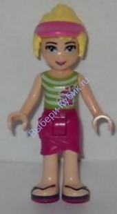 LEGO® FRIENDS™ Минифигурка Стефани розовая юбка, светло-розовый козырек FRND058 STEPHANIE