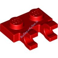 Деталь Лего Пластина 1 х 2 С Горизонтальными Защелками Цвет Красный